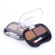 Тени для бровей с кисточкой 2 цвета, № 02