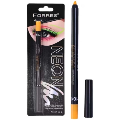 Карандаш для глаз неоновый флуоресцентный Farres (Фаррес) Neon MB002, оттенок 104 - Оранжевый