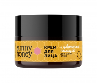 Крем для лица с цветочной пыльцой для сухой кожи Sunny Honey, 50г