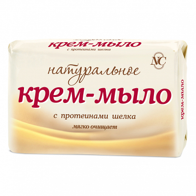 Натуральное Крем-мыло с протеинами шелка 90г