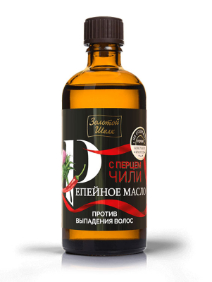 Репейное масло с Перцем чили против выпадения волос, 100 мл