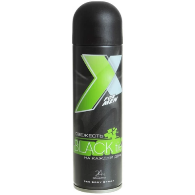Антиперспирант спрей мужской для тела Black tie, X Style, 145 мл