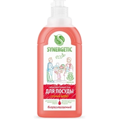 Средство для мытья посуды Synergetic Сочный Арбуз, 500 мл