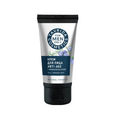 Крем для лица ANTI-AGE с Можжевельником, FOR MEN ONLY, 70 г