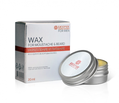 Воск для усов, бороды и волос Укрепление и питание For men, 20 мл