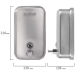 Дозатор для жидкого мыла LAIMA PROFESSIONAL INOX, 1 л, нержавеющая сталь, матовый