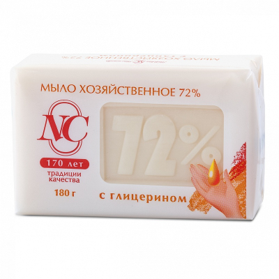 Хозяйственное мыло "72%" c глицерином 180г