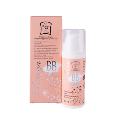 Крем тональный с корректирующим эффектом для ухода за кожей Florana ВВ SPF 60, 30 мл