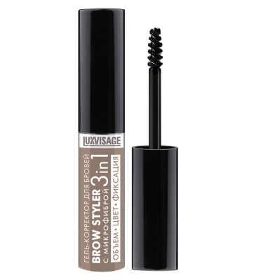 Гель-корректор для бровей № 01 Латте, BROW STYLER 3 in 1, LuxVisage, 5.5 г