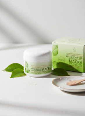 Интенсивная питательная маска для лица, шеи и зоны декольте с комплексом растительных стволовых клеток