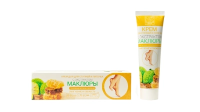 Крем для ступней и пяточек Смягчение и свежесть с экстрактом маклюры, пчелиным воском и корицей, 100 мл