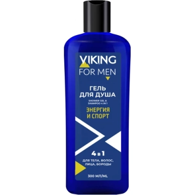 Гель для душа Viking (Викинг) Sport Energy 4в1, 300 мл