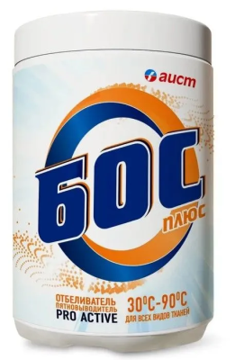 Порошковый отбеливатель Бос Плюс, в банке, Аист, 600 г
