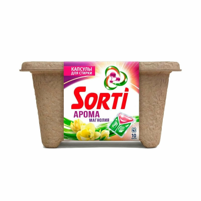 Капсулы для стирки Арома Магнолия, Sorti, 10 капсул