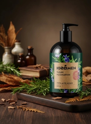 Гель для душа мужской Розмарин и табак, 500 мл