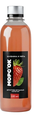Морс'ок Клубника и мята, 330 мл