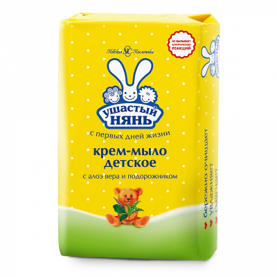 Ушастый Нянь крем-мыло Алоэ и Подорожник 90г