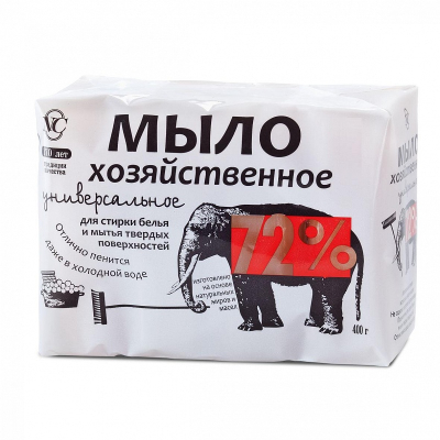 Хозяйственное мыло универсальное "72%" 4*100г