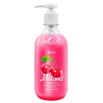 Жидкое крем-мыло Спелая черешня, Milana, Grass, 500 мл