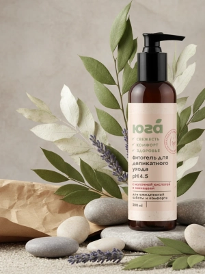 Фитогель для деликатного ухода С молочной кислотой и эхинацеей pH 4,5, 200 г