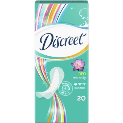 Прокладки ежедневные Deo Plus Waterlily Multiform, Discreet, 20 шт