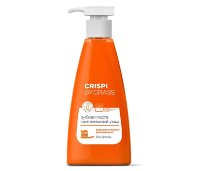 Зубная паста Комплексный уход CRISPI без фтора, GRASS, 250 мл