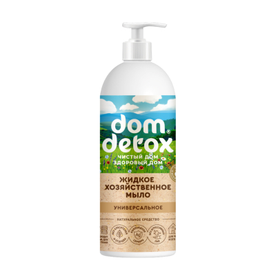 Жидкое хозяйственное мыло универсальное Dom detox, 500 мл