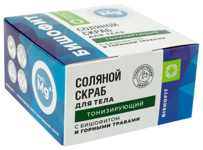 Скраб для тела Тонизирующий соляной Бишофит, 300 г