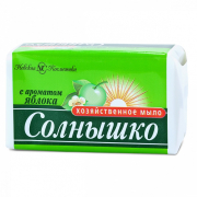 Солнышко хозяйственное мыло с экстрактом яблока 140г