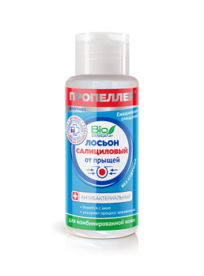 Салициловый лосьон для лица от прыщей для комбинированной кожи, заживляет, успокаивает и матирует, 60 мл
