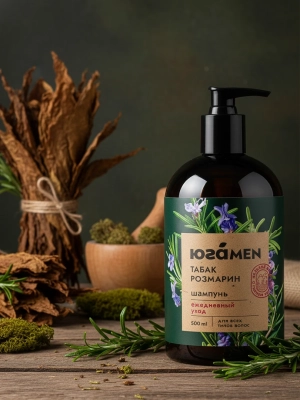 Шампунь Розмарин и табак мужской для ежедневного применения, 500 мл