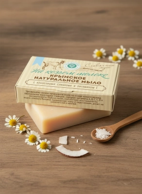 Мыло Сливочный мусс на козьем молоке, 100 г