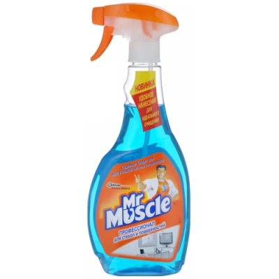Моющее для стекла со спиртом, Mr. Muscle, 500 мл