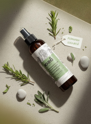 Минеральная вода с шалфеем и розмарином для лица и тела, 120 г