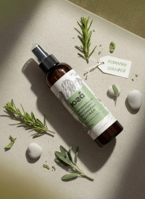 Минеральная вода с шалфеем и розмарином для лица и тела, 120 г