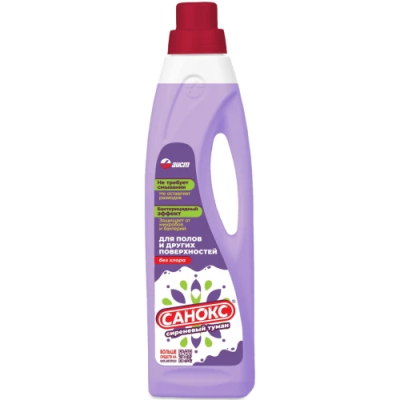 Средство для мытья полов САНОКС, Сиреневый туман, Аист, 950 мл