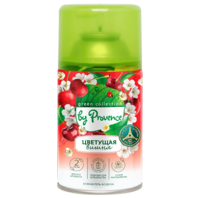 Освежитель воздуха Цветущая вишня, сменный блок, Green Collection by Provence, 250 мл