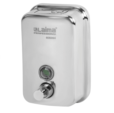 Дозатор для жидкого мыла LAIMA PROFESSIONAL INOX (гарантия 3 года), 0,5 л, нержавеющая сталь, зеркальный
