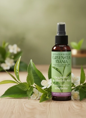 Гидролат Зелёный чай с экстрактом крапивы, 100 г