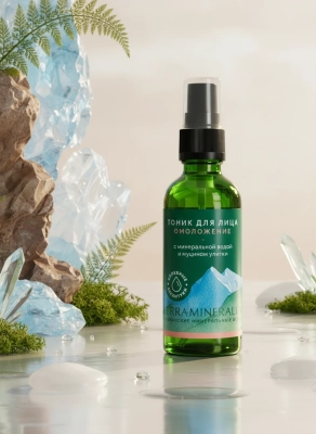 Тоник для лица Омоложение с минеральной водой и муцином улитки, Terra mineralia, 100 мл