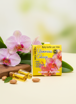 Масло-плитка для тела "Цветочный соблазн"