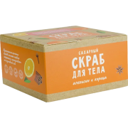 Сахарно-соляной скраб для тела Мёд и дыня, 200 г