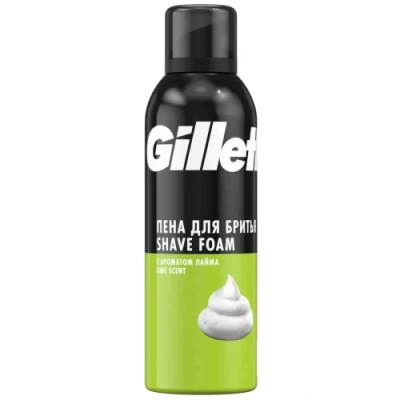 Пена для бритья Lemon Lime, Gillette, 200 мл