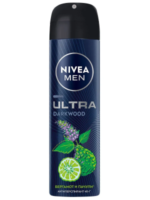 Антиперспирант спрей мужской Ультра Darkwood, Nivea, 150 мл