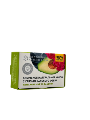 Натуральное мыло Увлажение и Защита с грязью сакского озера, Med Formula, 100 г