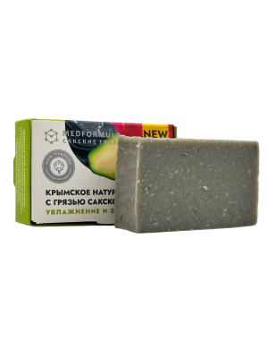 Натуральное мыло Увлажение и Защита с грязью сакского озера, Med Formula, 100 г