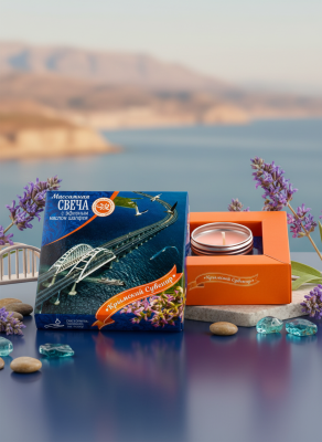 Массажная свеча с эфирным маслом Шалфея