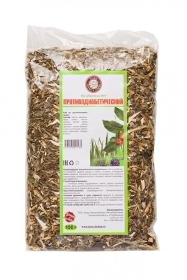 Сбор трав "Противодиабетический" для профилактики сахарного диабета, 100 г