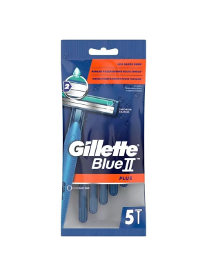 Одноразовые станки для бритья Blue II Plus, Gillette, 5 шт