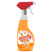 Средство для мытья стекол, зеркал и пластика ORANGE, Санокс, 500 мл